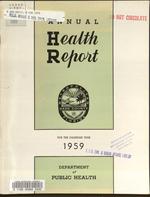 Annual health report for the calendar year ..