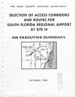 Selection of access corridors and routes for South Florida Regional Airport at site 14