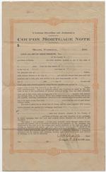 [1916-11-11] Real Estate Coupon Mortgage Note between W. H. Chaille, Carrie K. Chaille and The Southern Bank and Trust Company
