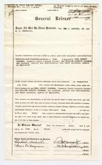 [1956-03-12] General Release from Ben S. Handcock, Jr. and B. E. Hendricks to Dana Dorsey Chapman and William Augusta Chapman