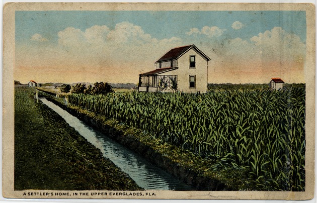 A settler's home, in the upper Everglades, Florida - Front