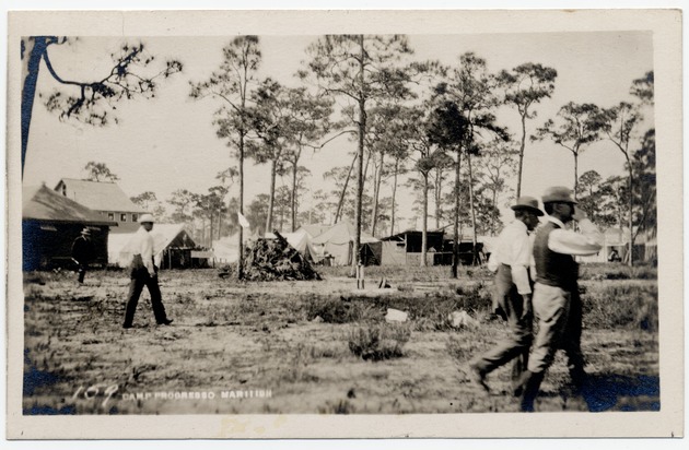 Early South Florida landscape: Camp Progresso - Front