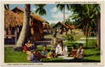 A  Seminole Indian village, near Miami