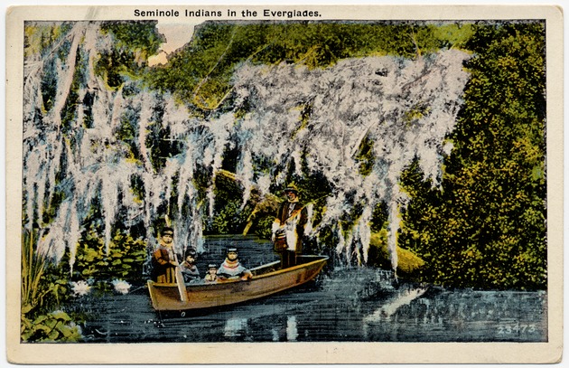 Seminole Indians in the Everglades - Front
