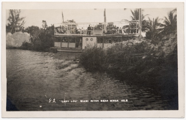"Lady Lou" Miami River near Ninsa Isle. - Front