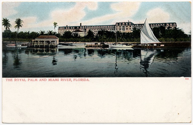 The Royal Palm and Miami River, Florida - Front