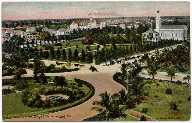 View north from Royal Palm, Miami, Fla. - Front