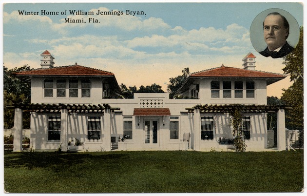 Winter home of William Jennings Bryan, Miami  Fla. - Front