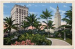 Bayfront Park showing Alcazar Hotel and News Tower, Miami, Florida