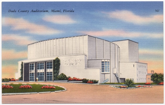 Dade County Auditorium, Miami, Florida - Front