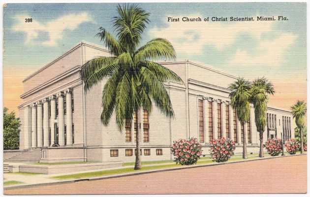 First church of Christ Scientist, Miami, Fla. - Front