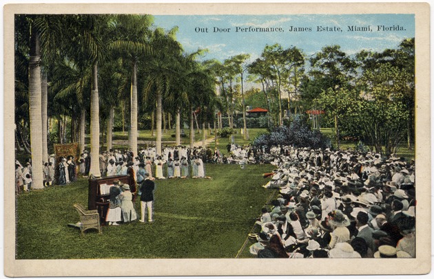 Outdoor performance, James Estate, Miami, Florida - Front