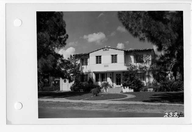 Camilo Avenue, Coral Gables, Florida - recto