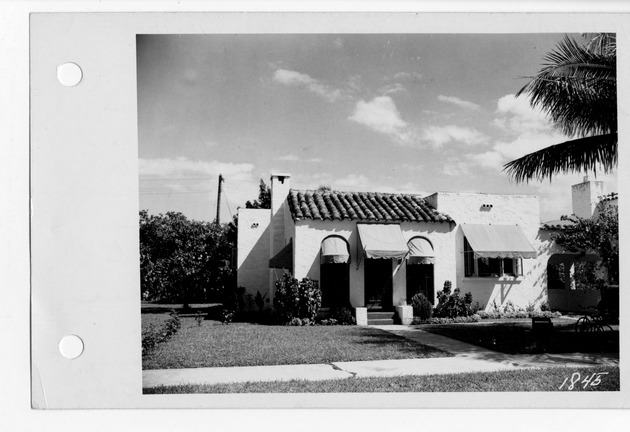 Columbus Boulevard, Coral Gables, Florida - recto