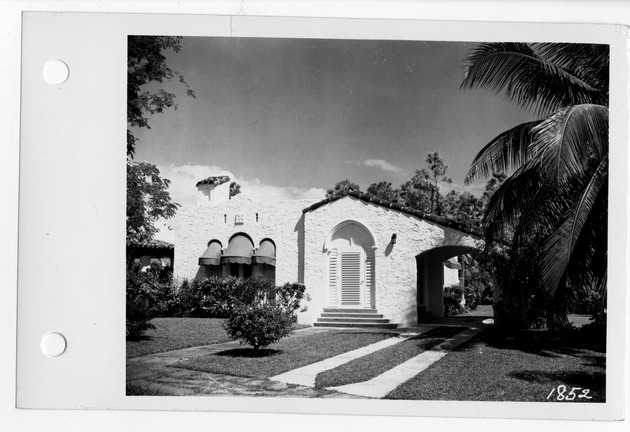 Columbus Boulevard, Coral Gables, Florida - recto