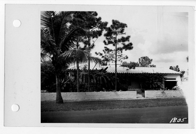 Columbus Boulevard, Coral Gables, Florida - recto