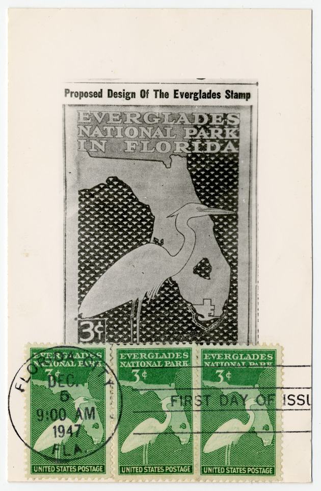 Proposed Design Of The Everglades Stamp - Front