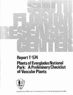 Plants of Everglades National Park: A Preliminary Checklist of Vascular Plants