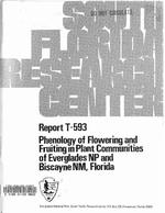[1980-04] Phenology of Flowering and Fruiting in Plant Communities of Everglades National Park and Biscayne National Monument, Florida
