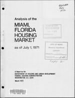 Analysis of the Miami, Florida housing market, as of July 1, 1971