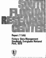 [1979-06] Fishery Data Management Handbook, Everglades National Park, 1979