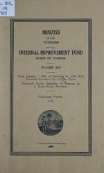 Minutes of the Trustees of the Internal Improvement Fund, State of Florida. Vol. 14