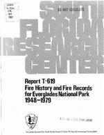 [1981-04] Fire History and Fire Records for Everglades National Park 1948-1979
