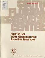 [1981-04] Water Management Plan: Turner River Restoration