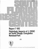 [1981-01] Hydrologic Impacts of L-31(W) on Taylor Slough, Everglades National Park