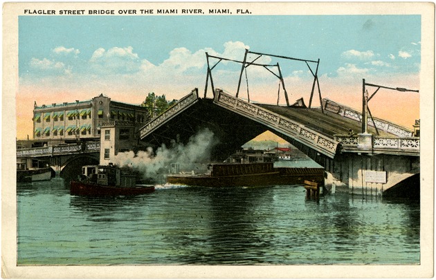 Flagler Street Bridge over the Miami River, Miami, Fla. - Front