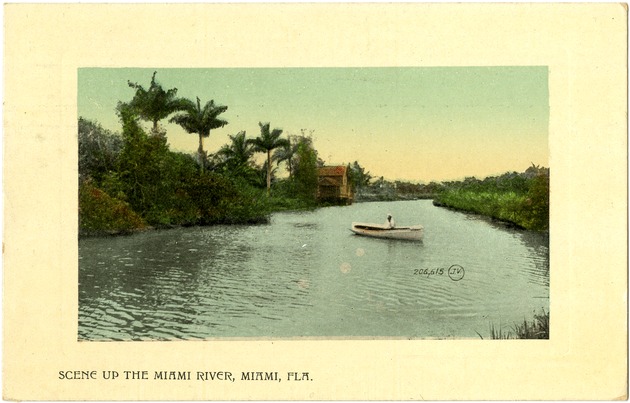 Scene up the Miami River, Miami, Fla. - Front