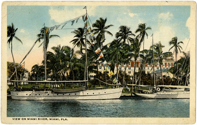 View on Miami River, Miami, Fla - Front