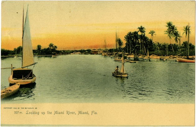 Looking up the Miami River - Front