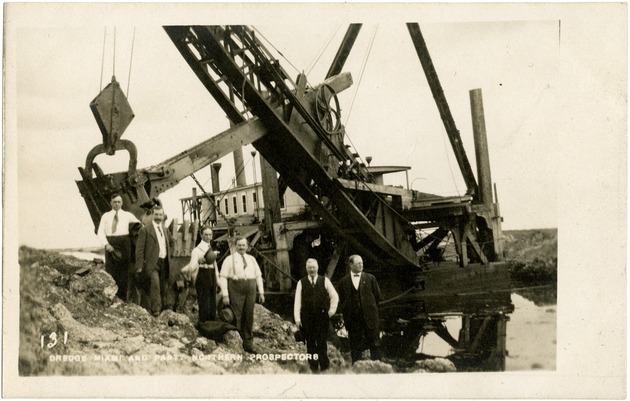 A party of northern prospectors and a dredge in Miami, Florida - Front