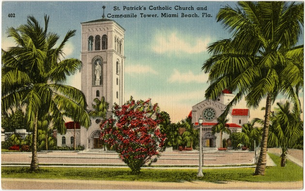 St. Patrick's Catholic Church and Campanile Tower - Front