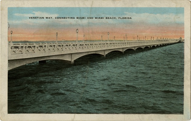 Venetian Way, connecting Miami and Miami Beach - Front