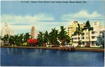 Ocean front hotels from Indian Creek, Miami Beach, Fla.