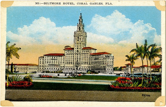 Miami Biltmore Hotel, Coral Gables, Florida - Recto