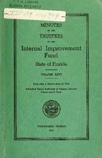 Minutes of the Board of Trustees Internal Improvement Fund of the State of Florida. Vol. 26