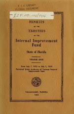 Minutes of the Board of Trustees Internal Improvement Fund of the State of Florida. Vol. 29