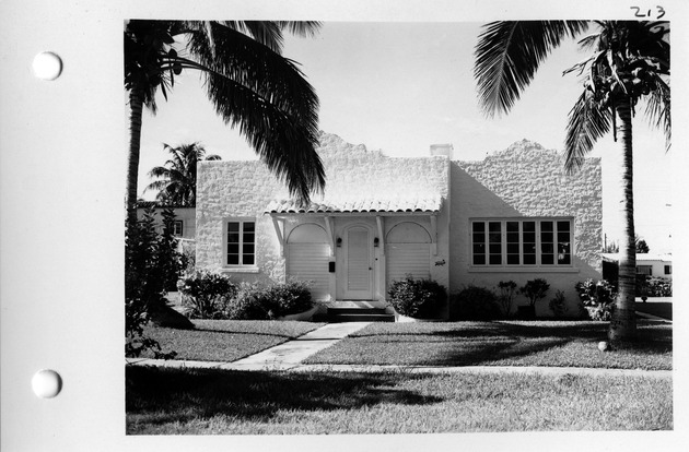 Minorca Avenue, Coral Gables, Florida - recto