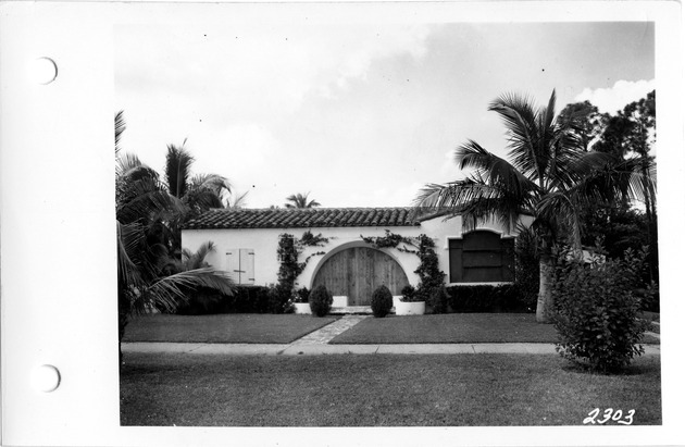 San Domingo Street, Coral Gables, Florida - recto