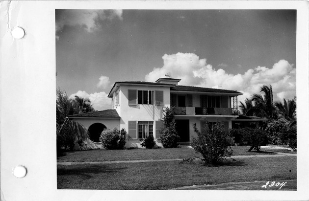 San Domingo Street, Coral Gables, Florida - recto