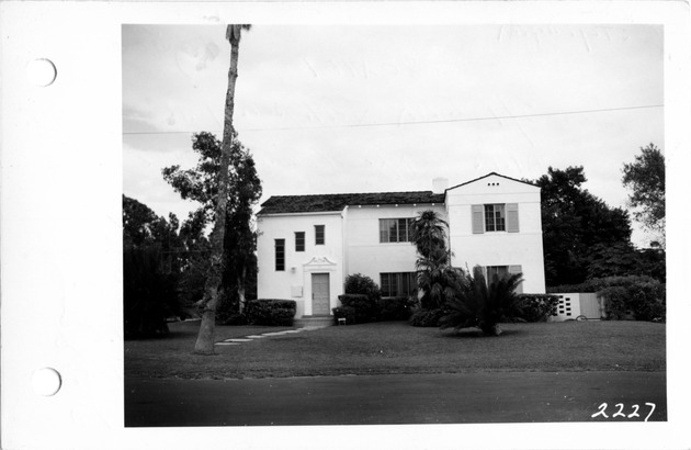 Segovia Street, Coral Gables, Florida - recto