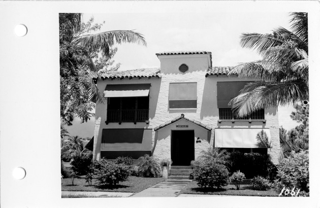 Sidonia Avenue, Coral Gables, Florida - recto