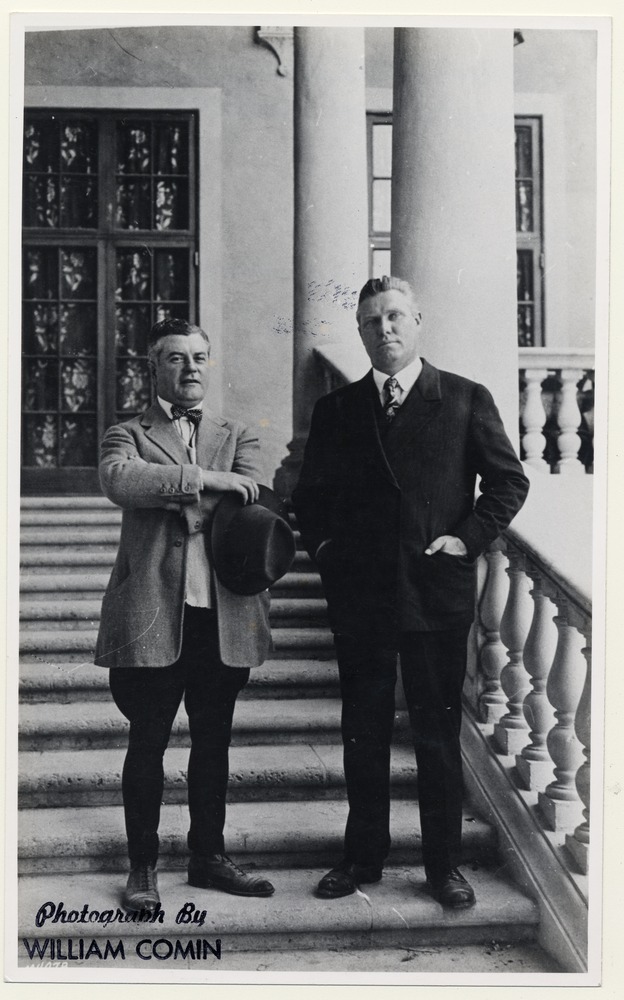 George Merrick with developer John McEntee Bowman at Biltmore Hotel - Recto