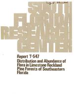 [1979] Distribution and Abundance of Flora in Limestone Rockland Pine Forests of Southeastern Florida