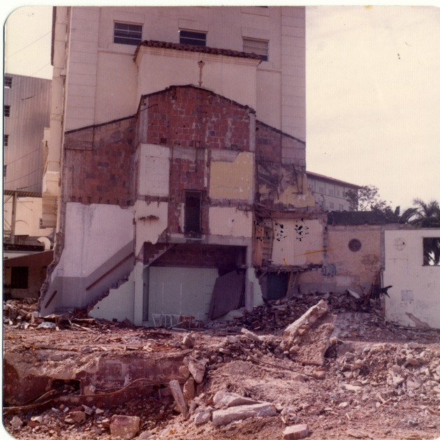 Biltmore Hotel demolition. Coral Gables, Florida - Front