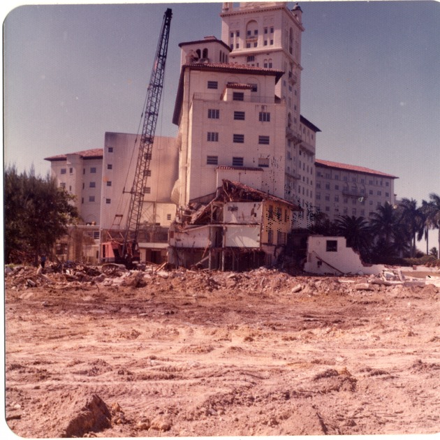 Biltmore Hotel demolition of building 4, Coral Gables, Florida - Front