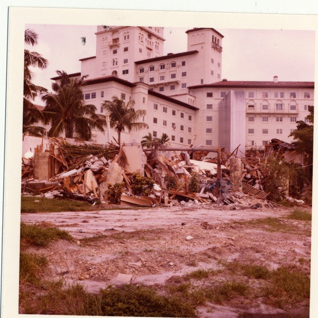 Biltmore Hotel demolition of building 6. Coral Gables, Florida - Front